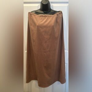 JESSICA HOLBROOK FAUX SUEDE MAXI SKIRT EUC